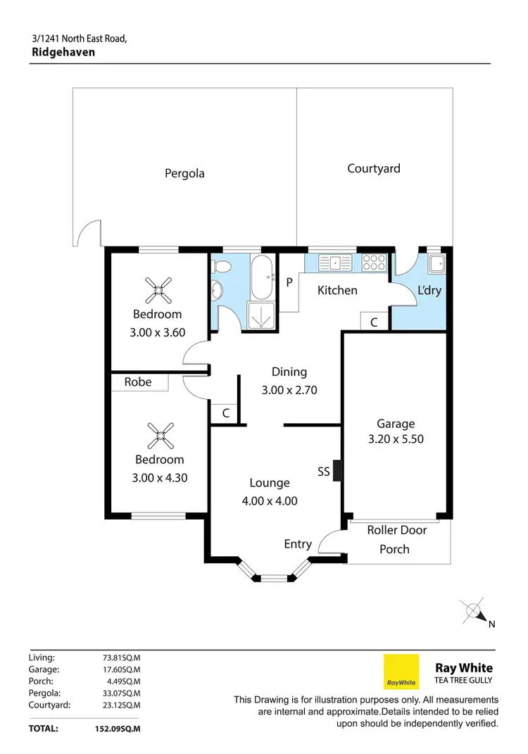Floorplan of Homely unit listing, 3/1241 North East Road, Ridgehaven SA 5097