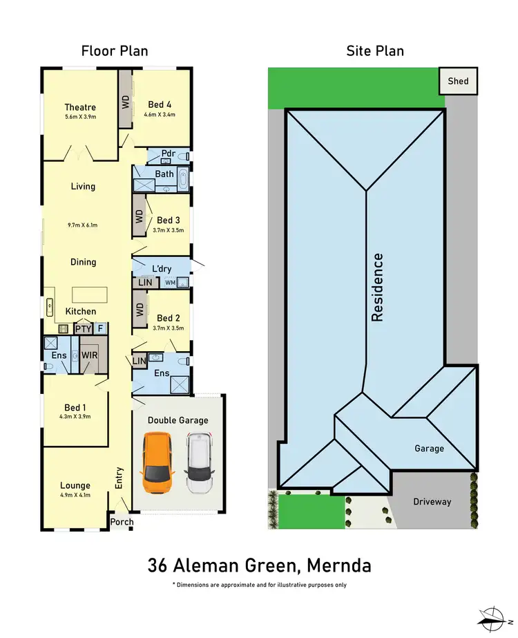 Floorplan of Homely house listing, 36 Aleman Green, Mernda VIC 3754