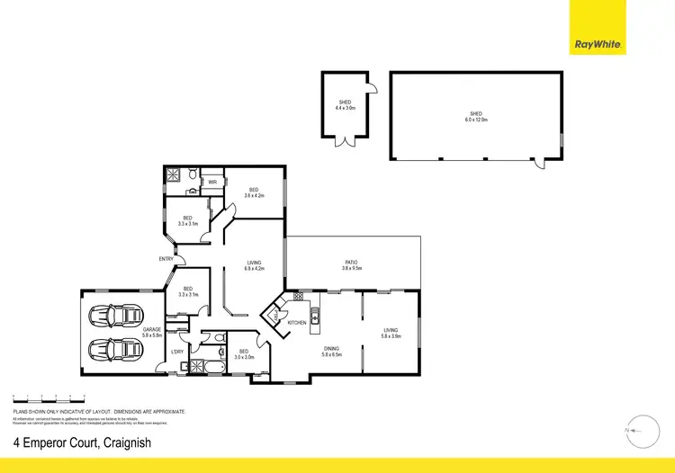 Floorplan of Homely house listing, 4 Emperor Court, Craignish QLD 4655