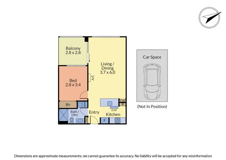Floorplan of Homely apartment listing, 311/400 Burwood Highway, Wantirna South VIC 3152