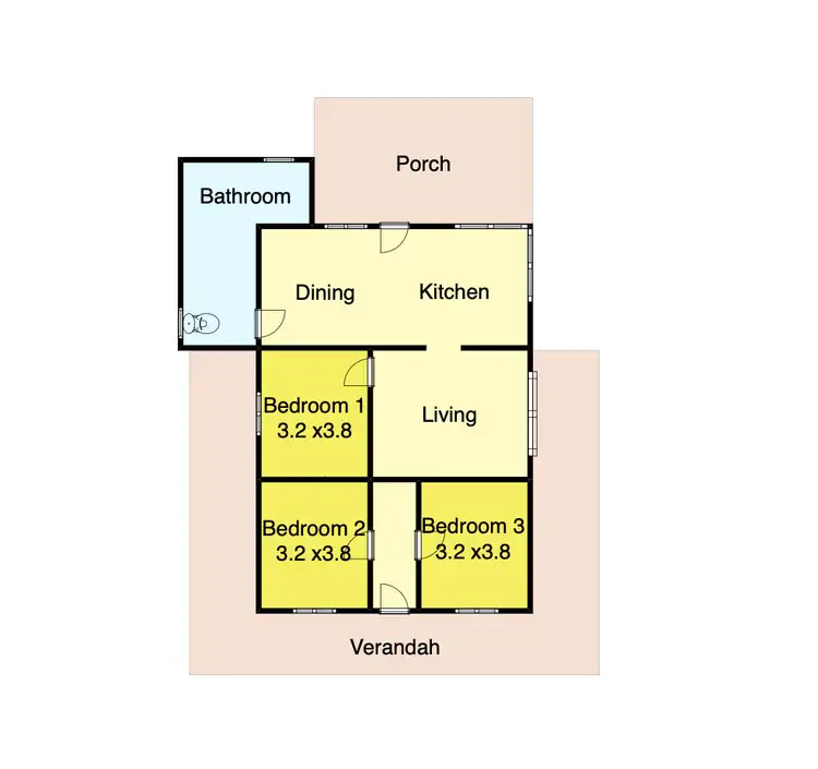 Floorplan of Homely house listing, 238 High Street, Avoca VIC 3467