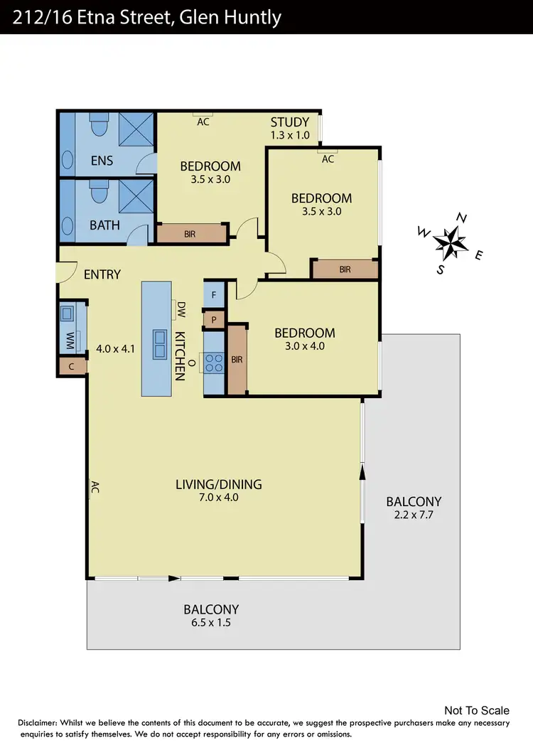 Floorplan of Homely apartment listing, 212/16 Etna Street, Glen Huntly VIC 3163