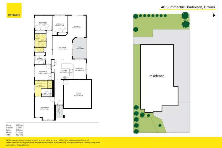 Floorplan of Homely house listing, 40 Summerhill Boulevard, Drouin VIC 3818