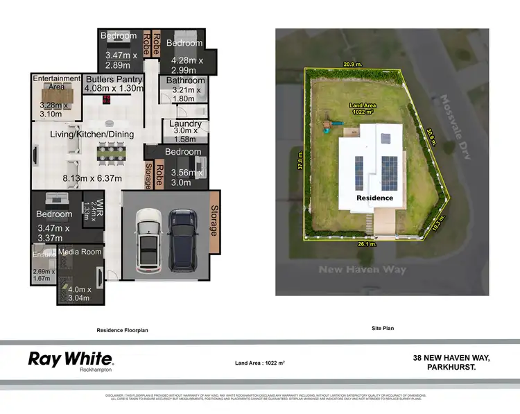 Floorplan of Homely house listing, 38 New Haven Way, Parkhurst QLD 4702