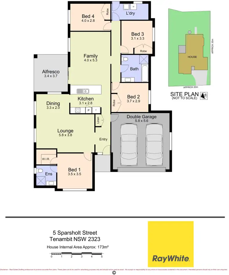 Floorplan of Homely house listing, 5 Sparsholt Street, Tenambit NSW 2323