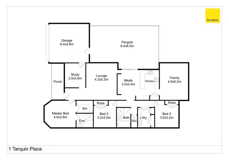 Floorplan of Homely house listing, 1 Tarquin Place, Nagambie VIC 3608