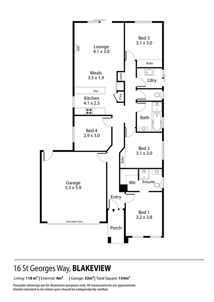 Floorplan of Homely house listing, 16 St Georges Way, Blakeview SA 5114