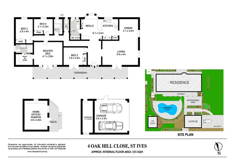 Floorplan of Homely house listing, 4 Oak Hill Close, St Ives NSW 2075