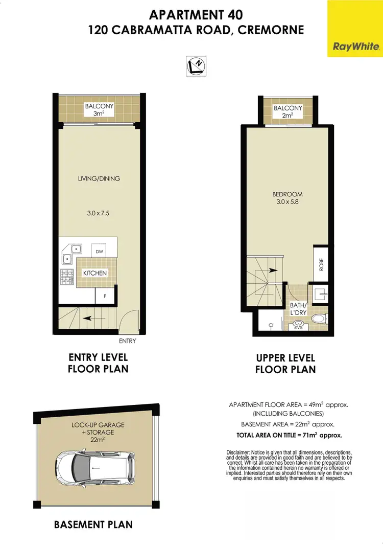 Floorplan of Homely unit listing, 40/120 Cabramatta Road, Cremorne NSW 2090