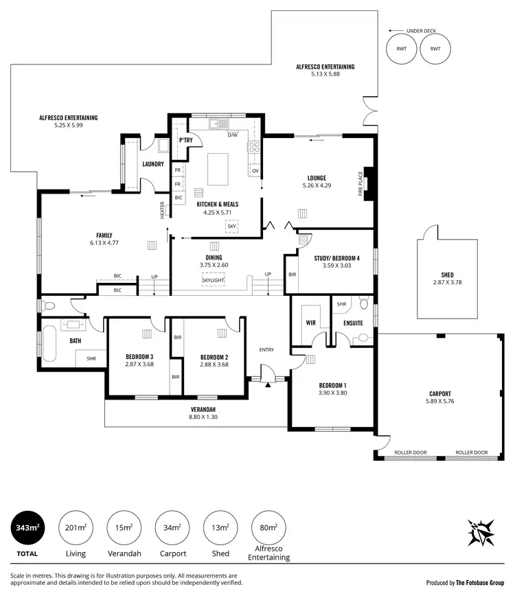 Floorplan of Homely house listing, 44 Vincent Boulevard, Flagstaff Hill SA 5159