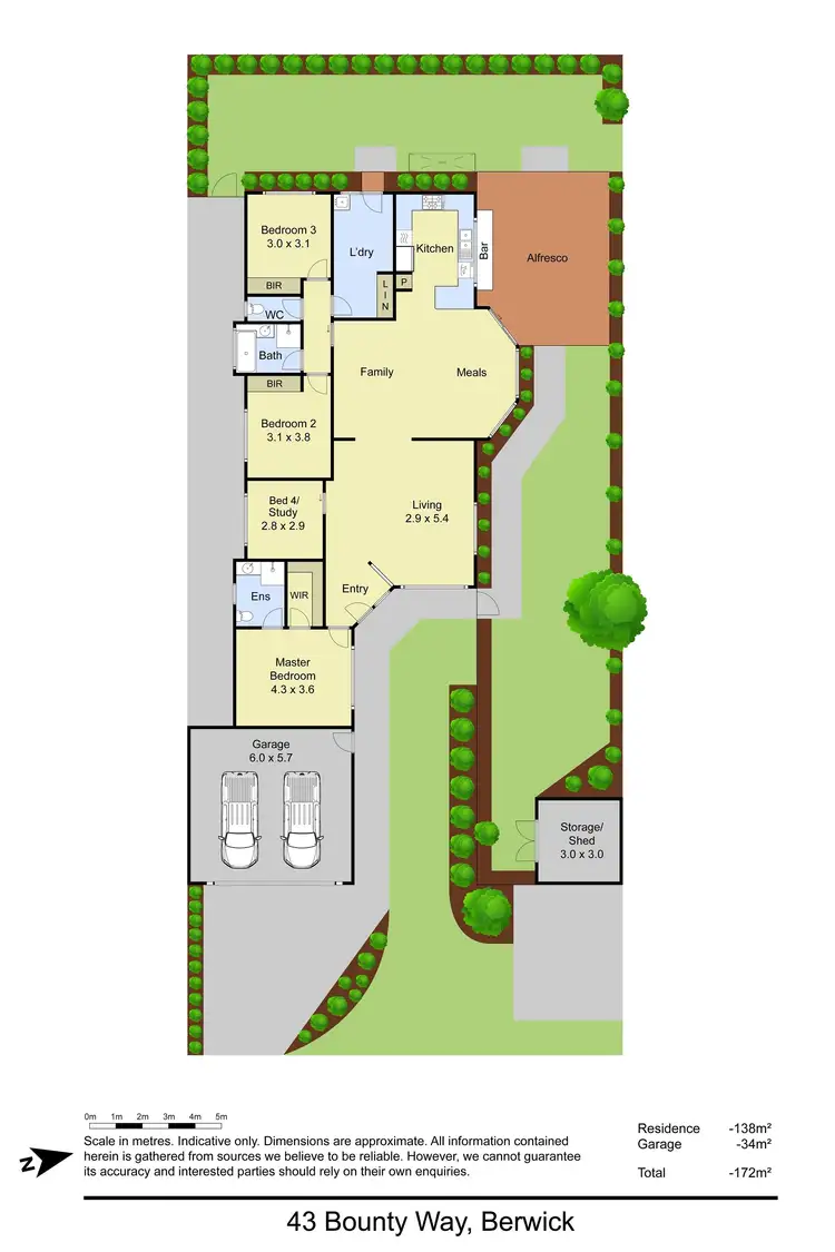 Floorplan of Homely house listing, 43 Bounty Way, Berwick VIC 3806
