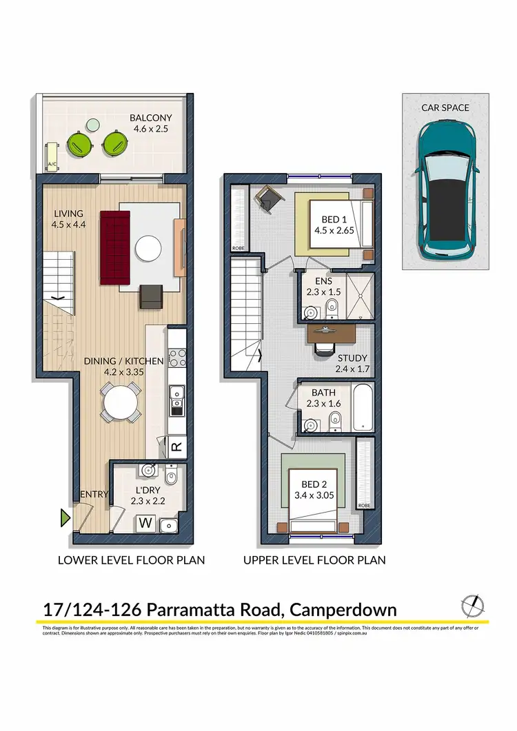 Floorplan of Homely apartment listing, 17/124-126 Parramatta Road, Camperdown NSW 2050