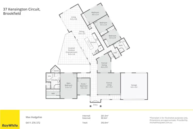 Floorplan of Homely house listing, 37 Kensington Circuit, Brookfield QLD 4069
