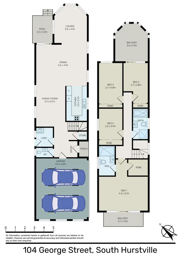 Floorplan of Homely house listing, 104 George Street, South Hurstville NSW 2221