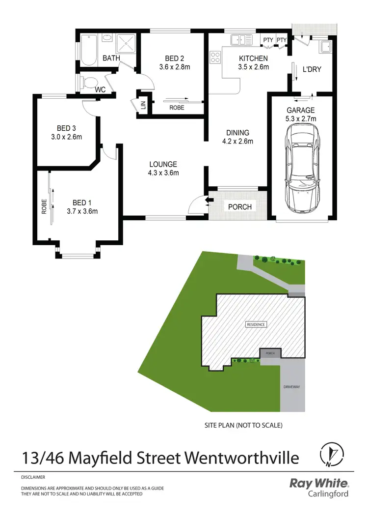 Floorplan of Homely villa listing, 13/46 Mayfield Street, Wentworthville NSW 2145