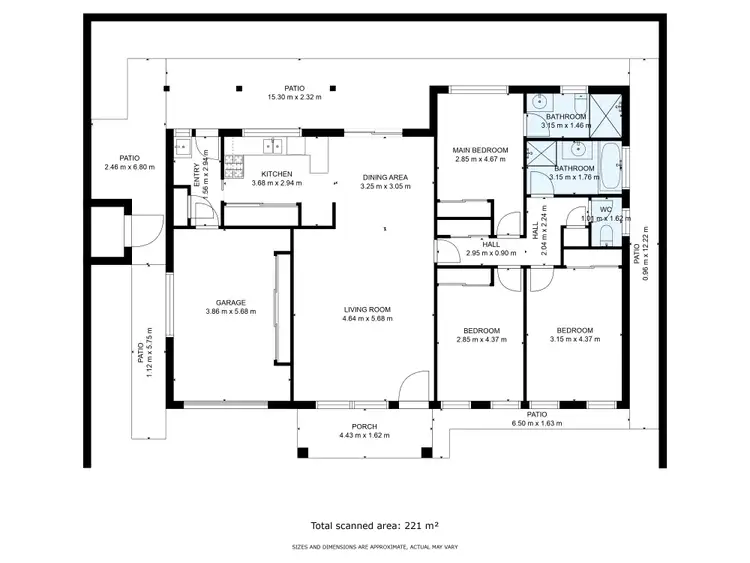 Floorplan of Homely house listing, 15 Carroll Avenue, Jindera NSW 2642
