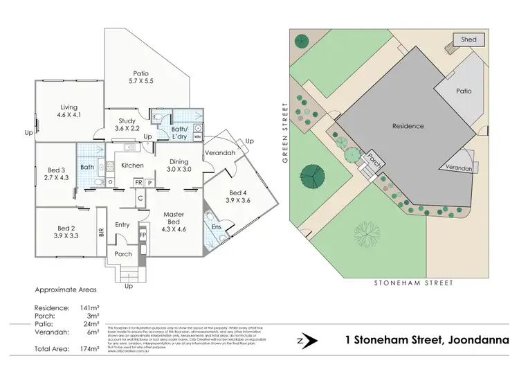 Floorplan of Homely house listing, 1 Stoneham Street, Joondanna WA 6060