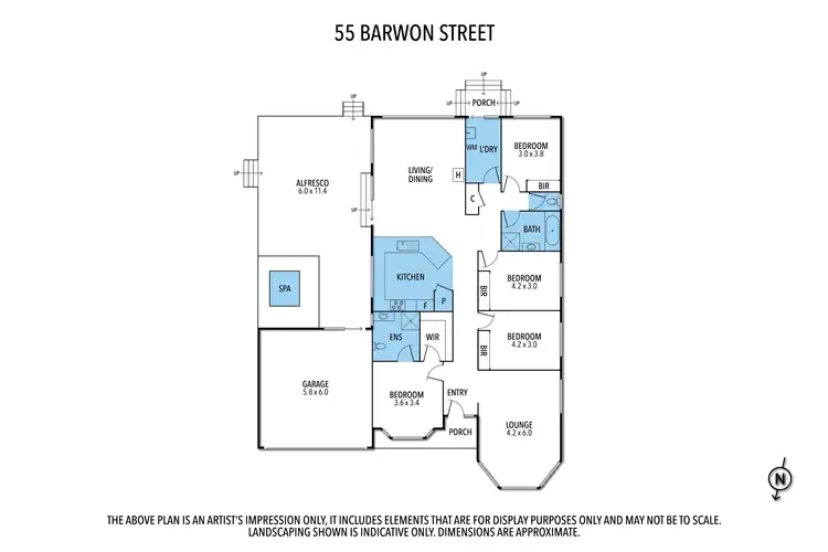 Floorplan of Homely house listing, 55 Barwon Street, Nagambie VIC 3608