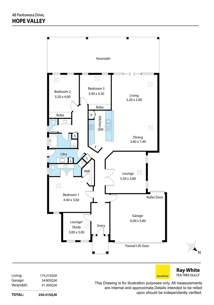 Floorplan of Homely house listing, 48 Pantowora Drive, Hope Valley SA 5090