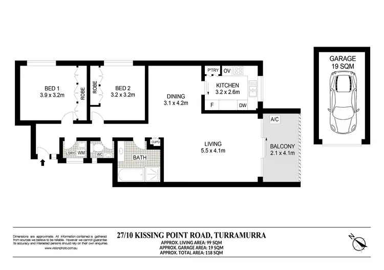 Floorplan of Homely apartment listing, 27/10 Kissing Point Road, Turramurra NSW 2074