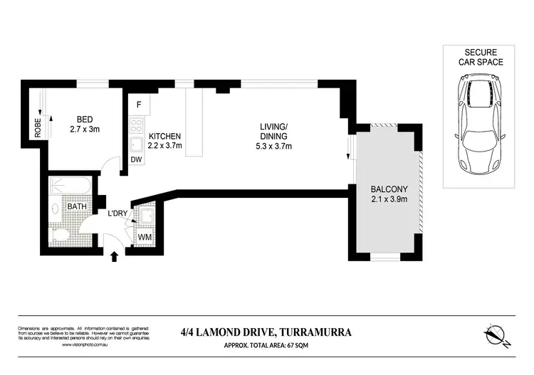 Floorplan of Homely apartment listing, 4/4 Lamond Drive, Turramurra NSW 2074