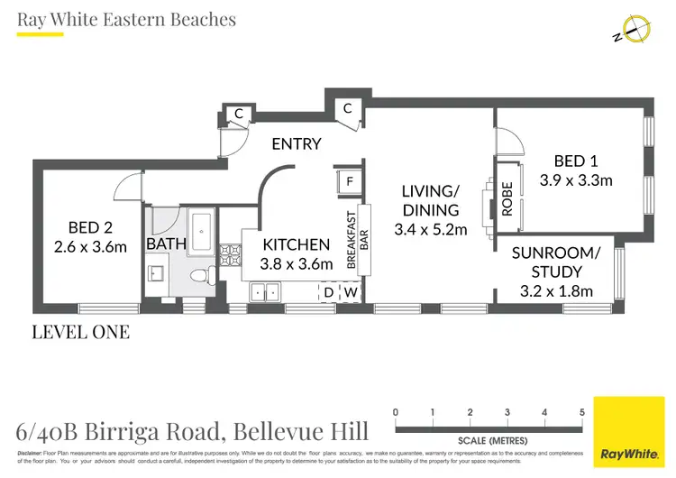 Floorplan of Homely apartment listing, 6/40B Birriga Road, Bellevue Hill NSW 2023
