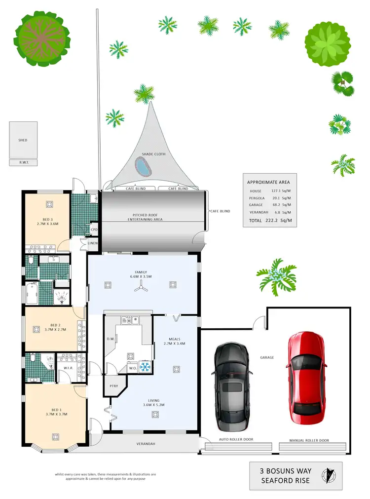 Floorplan of Homely house listing, 3 Bosuns Way, Seaford Rise SA 5169