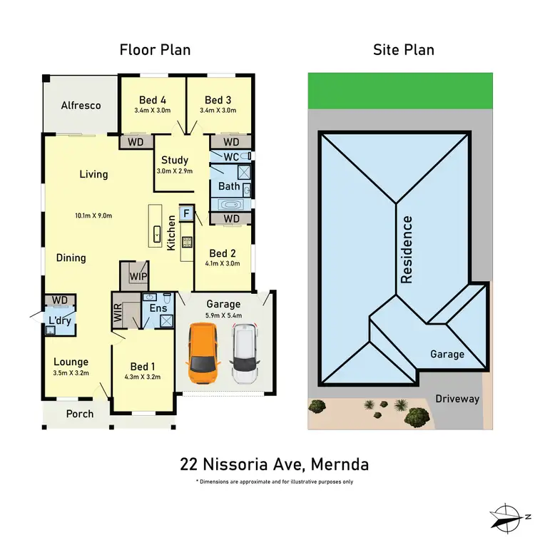 Floorplan of Homely house listing, 22 Nissoria Avenue, Mernda VIC 3754