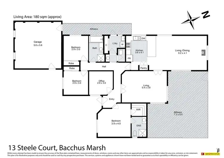 Floorplan of Homely house listing, 13 Steele Court, Bacchus Marsh VIC 3340