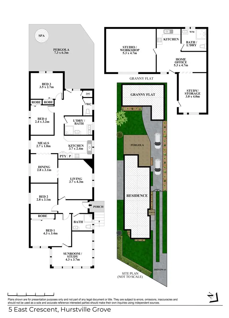 Floorplan of Homely house listing, 5 East Crescent, Hurstville Grove NSW 2220