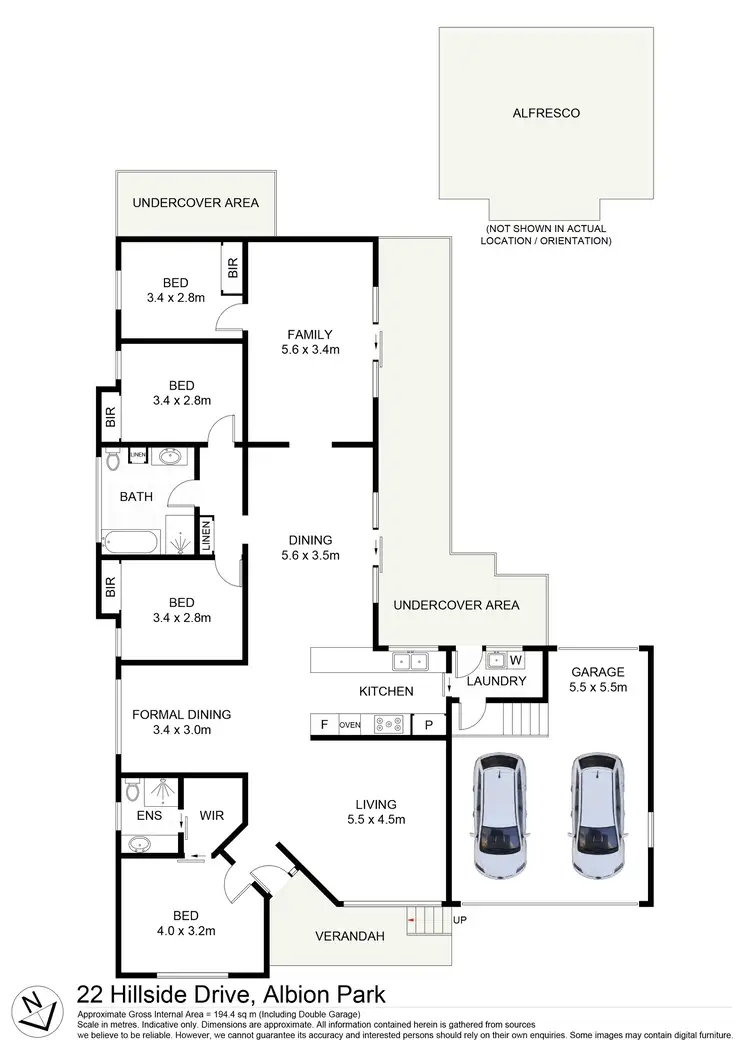 Floorplan of Homely house listing, 22 Hillside Drive, Albion Park NSW 2527