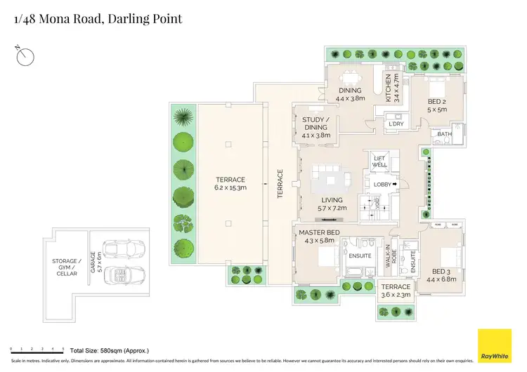 Floorplan of Homely apartment listing, 1/48 Mona Road, Darling Point NSW 2027