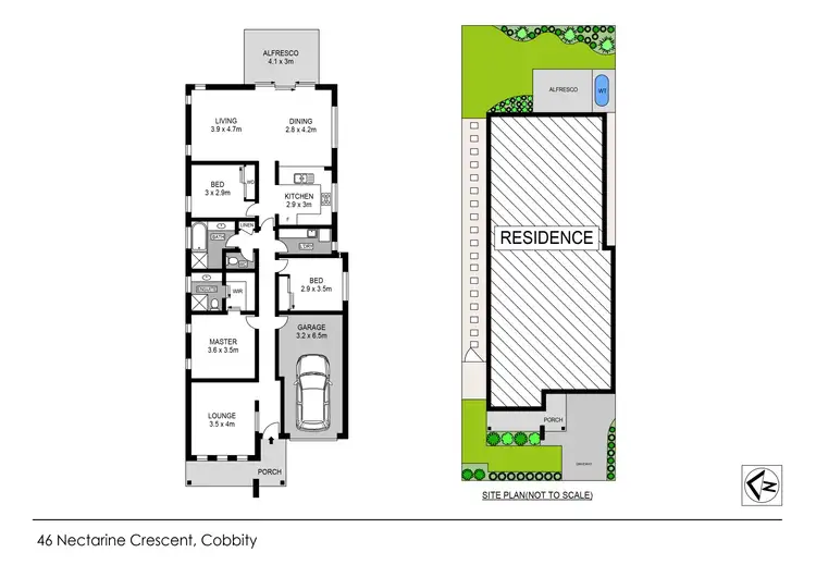 Floorplan of Homely house listing, 46 Nectarine Crescent, Cobbitty NSW 2570