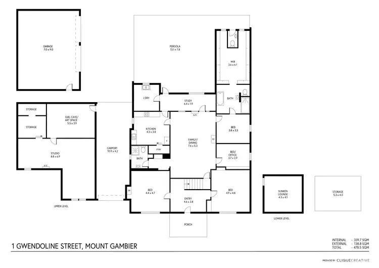 Floorplan of Homely house listing, 1 Gwendoline Street, Mount Gambier SA 5290