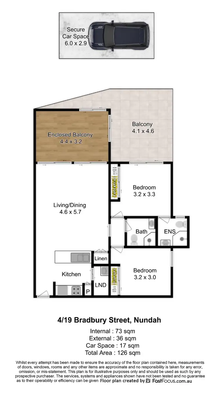 Floorplan of Homely apartment listing, 4/19 Bradbury Street, Nundah QLD 4012