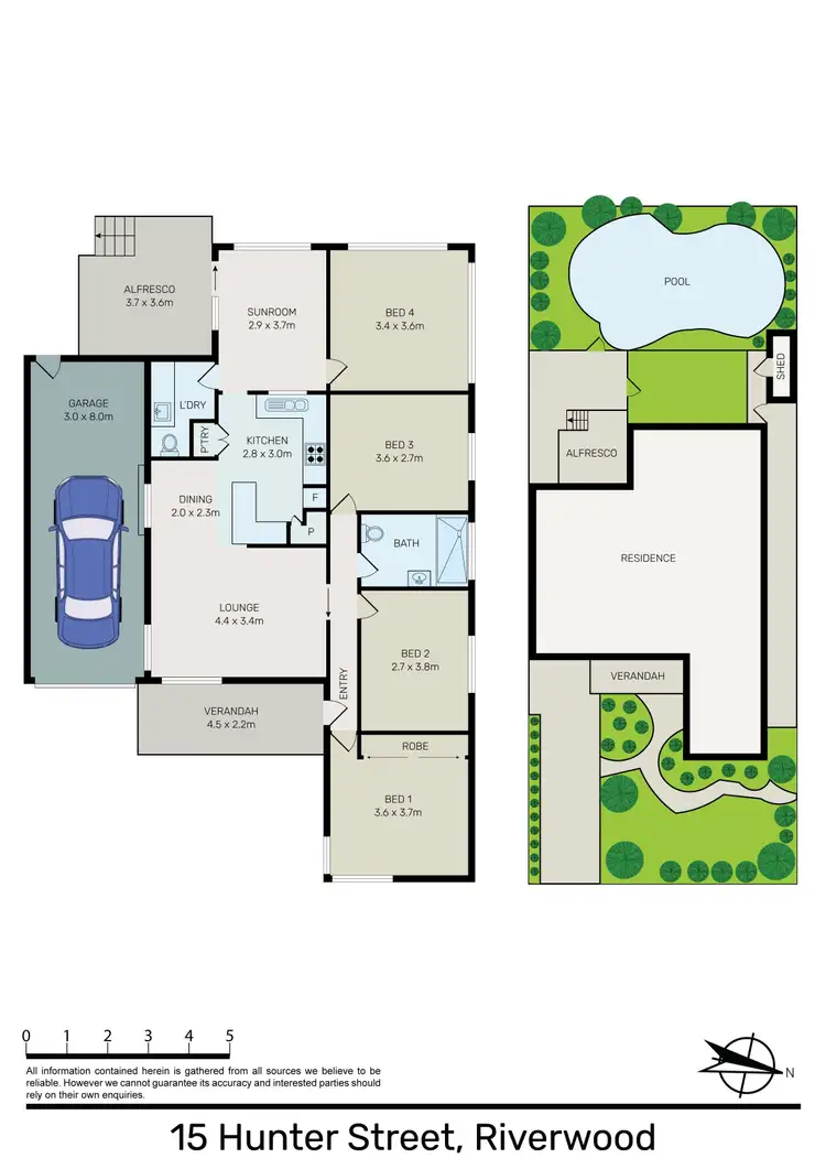 Floorplan of Homely house listing, 15 Hunter Street, Riverwood NSW 2210
