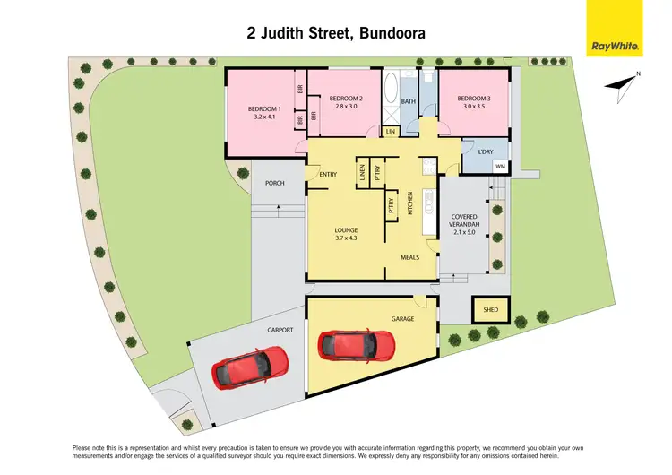 Floorplan of Homely house listing, 2 Judith Street, Bundoora VIC 3083