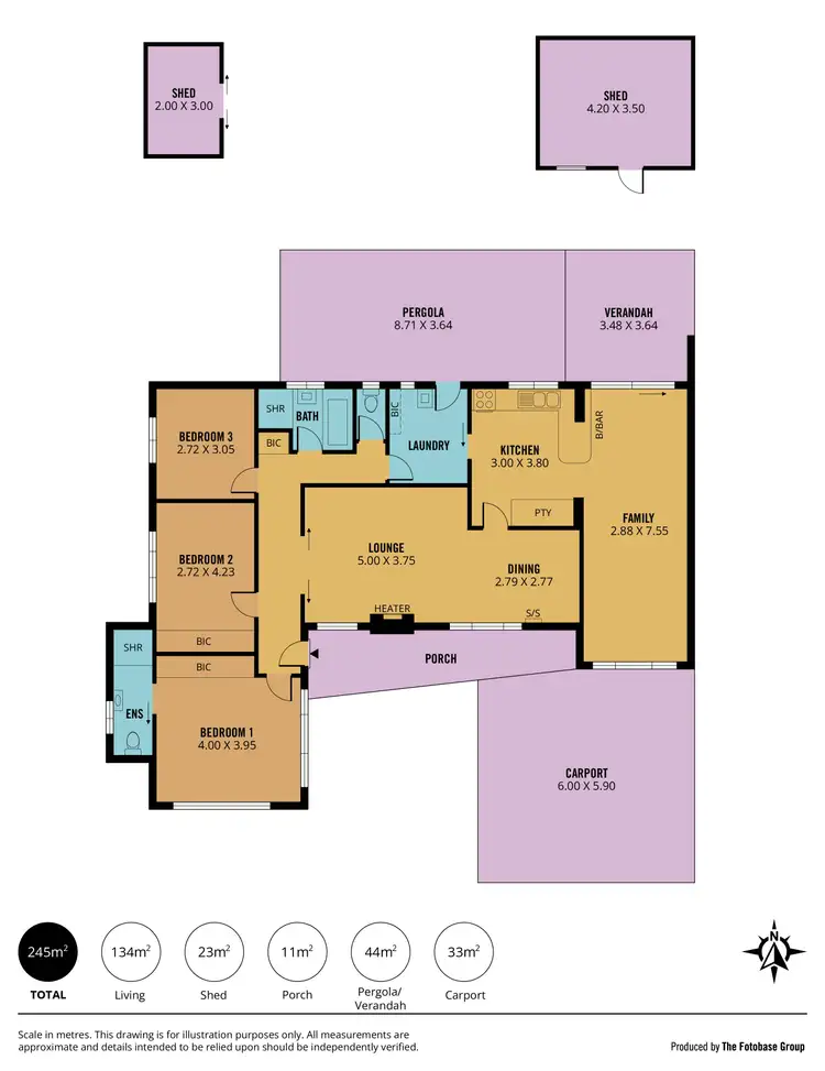 Floorplan of Homely house listing, 3 Market Corner, Fulham Gardens SA 5024