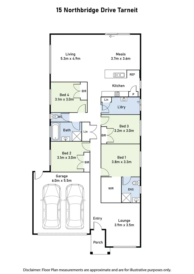 Floorplan of Homely house listing, 15 Northbridge Drive, Tarneit VIC 3029