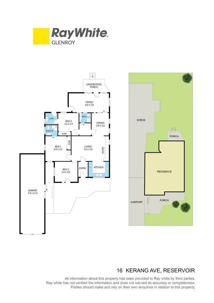 Floorplan of Homely house listing, 16 Kerang Avenue, Reservoir VIC 3073