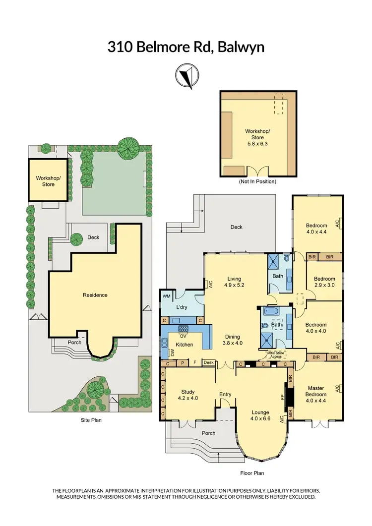 Floorplan of Homely house listing, 310 Belmore Road, Balwyn VIC 3103
