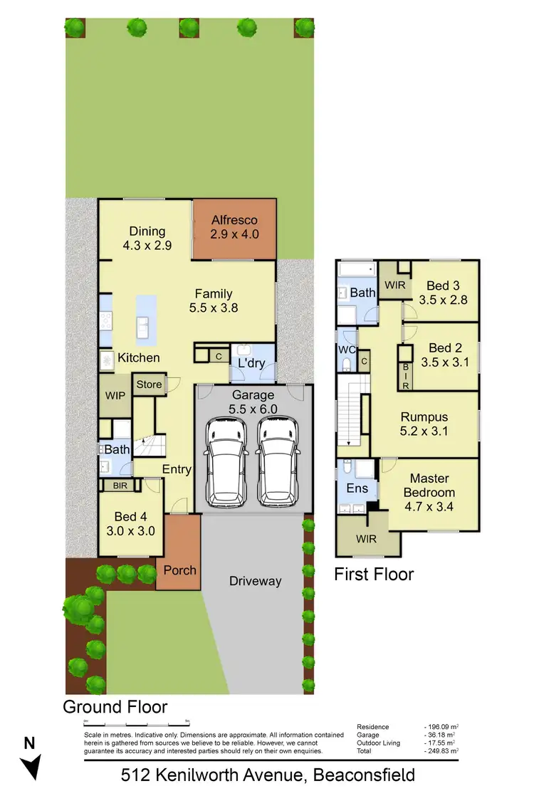 Floorplan of Homely house listing, 512 Kenilworth Avenue, Beaconsfield VIC 3807