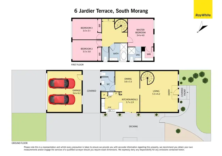 Floorplan of Homely townhouse listing, 6 Jardier Terrace, South Morang VIC 3752