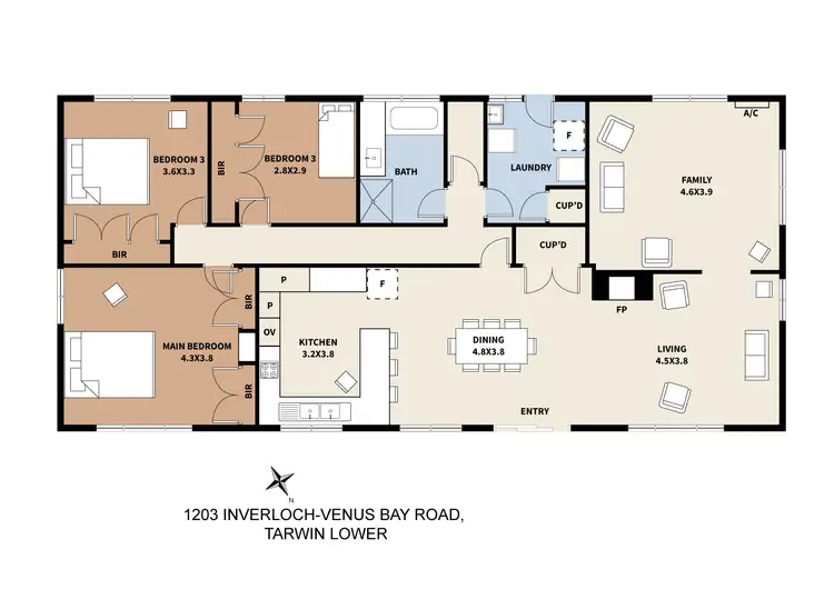 Floorplan of Homely rural property listing, 1203 Inverloch-Venus Bay Road, Tarwin Lower VIC 3956