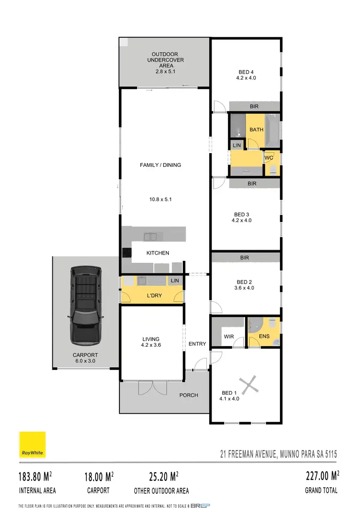 Floorplan of Homely house listing, 21 Freeman Avenue, Munno Para SA 5115