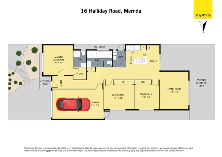 Floorplan of Homely house listing, 16 Halliday Road, Mernda VIC 3754