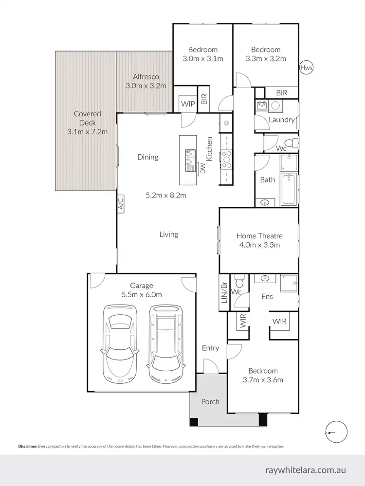 Floorplan of Homely house listing, 35 Majestic Way, Lara VIC 3212