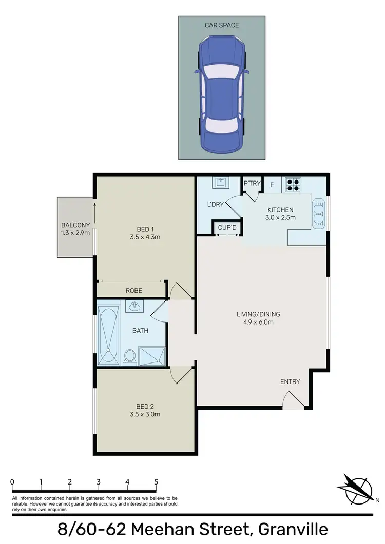 Floorplan of Homely unit listing, 8/60-64 Meehan Street, Granville NSW 2142
