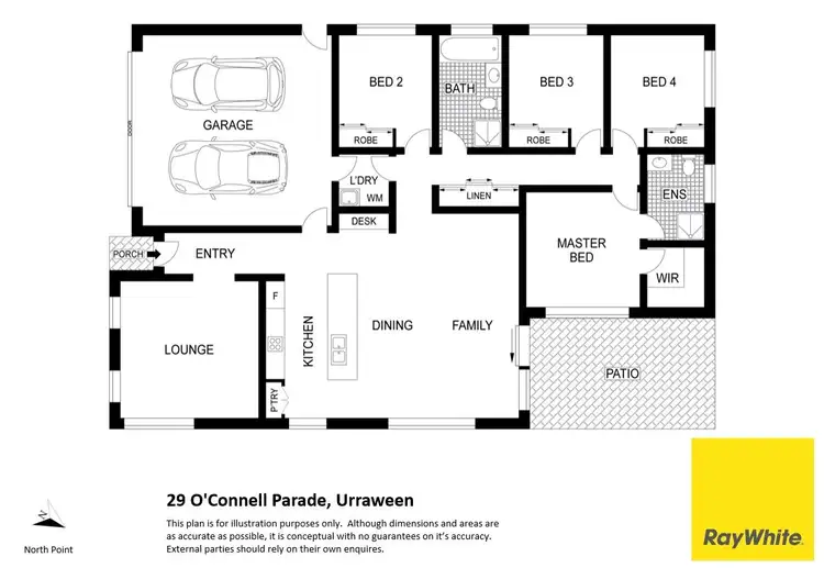 Floorplan of Homely house listing, 29 O'Connell Parade, Urraween QLD 4655