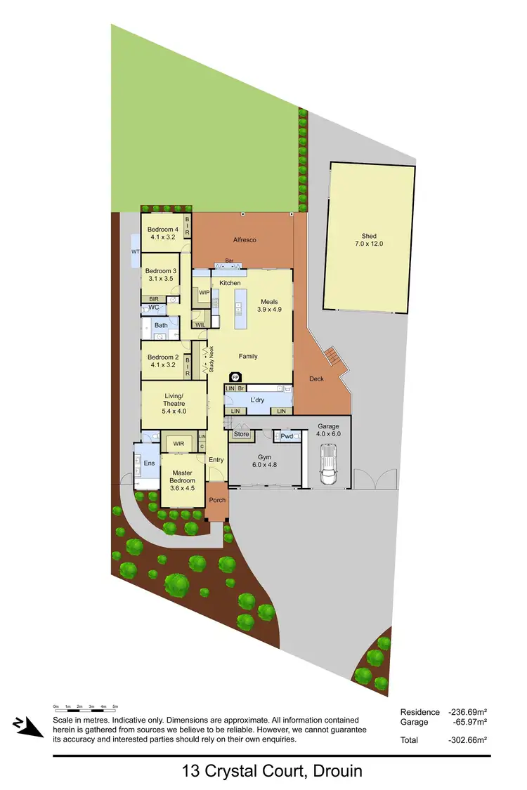 Floorplan of Homely house listing, 13 Crystal Court, Drouin VIC 3818